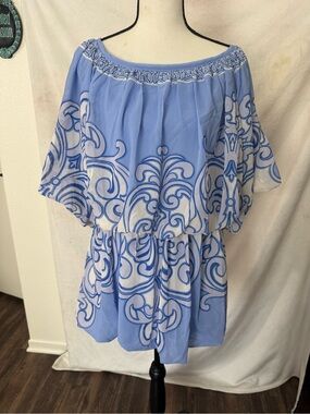 💜✨ Fashion Nova Imani One Shoulder Chiffon Mini Dress – Periwinkle ✨💜